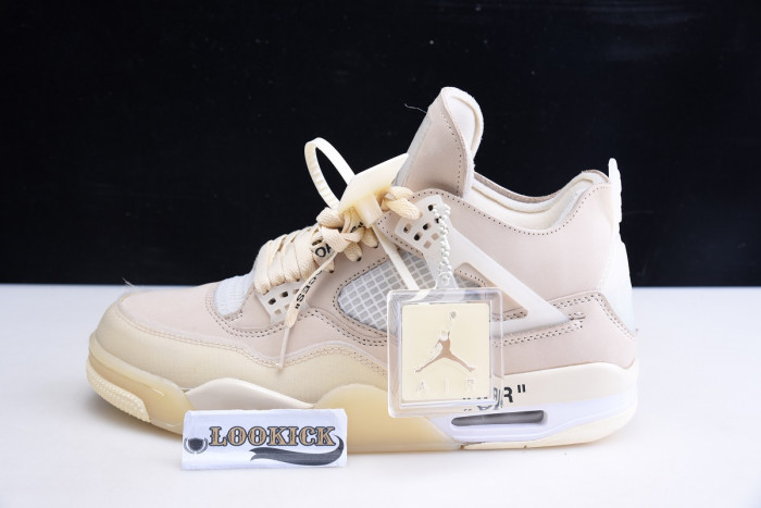 KICKWHO Off-White x Air Jordan 4 Sail CV9388-100