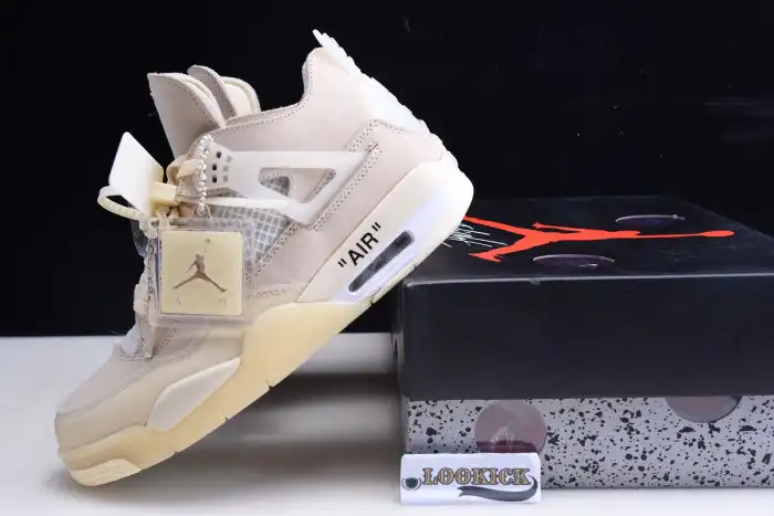 Bmlin Shoes Off-White x Air Jordan 4 Sail CV9388-100