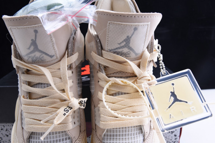 KICKWHO Off-White x Air Jordan 4 Sail CV9388-100