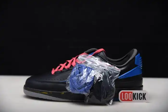 Bmlin Shoes Jordan 2 Retro Low SP Off-White Black Blue DJ4375-004