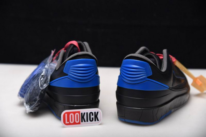 TB Jordan 2 Retro Low SP Off-White Black Blue DJ4375-004