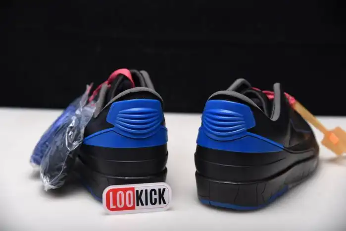 Rep TBkick Jordan 2 Retro Low SP Off-White Black Blue DJ4375-004