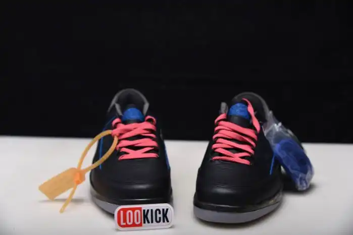 Rep TBkick Jordan 2 Retro Low SP Off-White Black Blue DJ4375-004