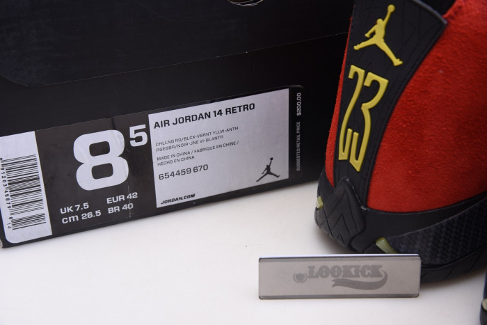 TB Air Jordan 14 Retro Challenge Red 654459-670