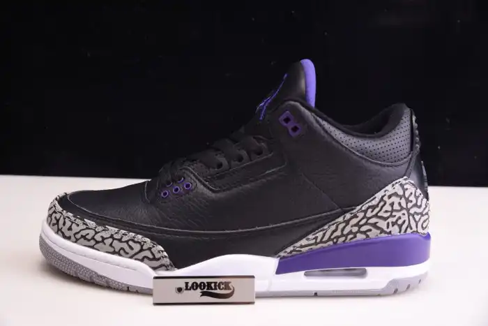 Affordable Air Jordan 3 Retro Black Court Purple CT8532-050