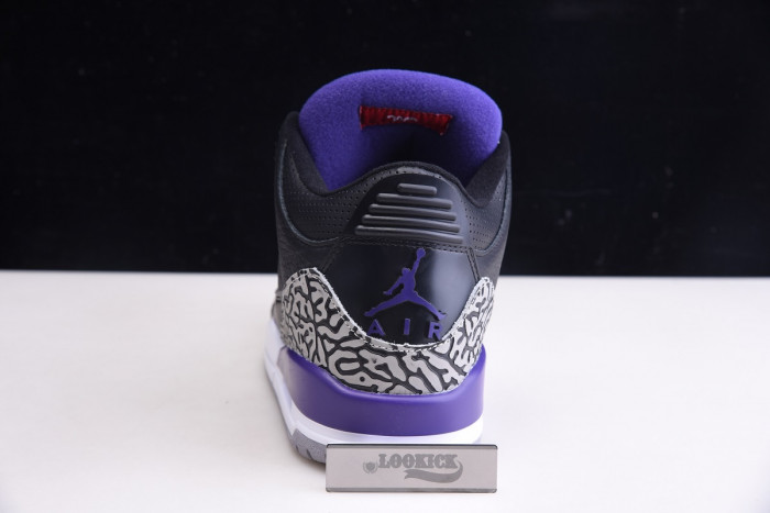 KICKWHO Air Jordan 3 Retro Black Court Purple CT8532-050