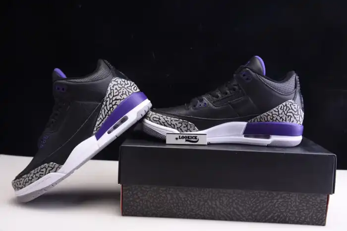 Affordable Air Jordan 3 Retro Black Court Purple CT8532-050