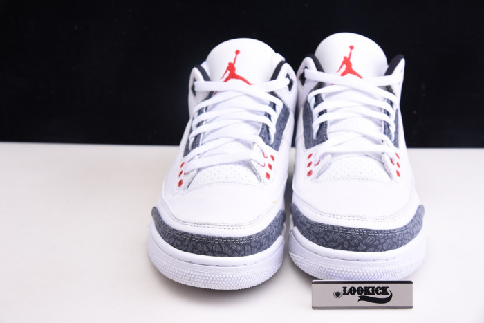 TB AIR JORDAN 3 RETRO "WHITE FIRE RED" CZ6431-100