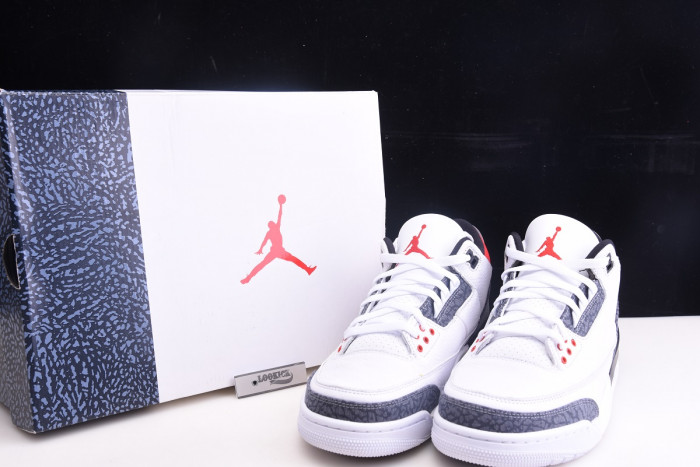 TB AIR JORDAN 3 RETRO "WHITE FIRE RED" CZ6431-100