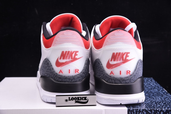 TB AIR JORDAN 3 RETRO "WHITE FIRE RED" CZ6431-100