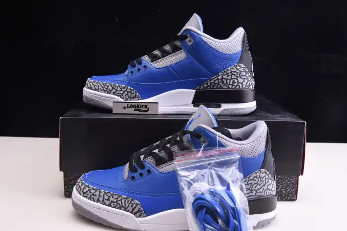 1:1 HYPE Air Jordan 3 Retro 'Varsity Royal' - CT8532 400