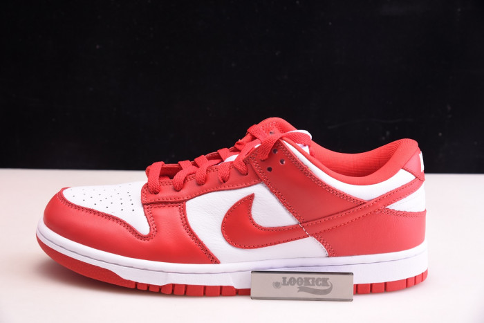 KICKWHO NIKE DUNK LOW UNIVERSITY RED WHITE CU1727-100