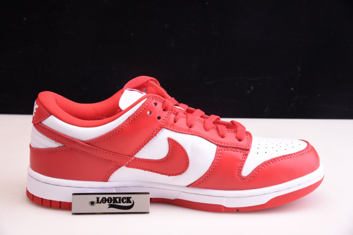 KICKWHO NIKE DUNK LOW UNIVERSITY RED WHITE CU1727-100