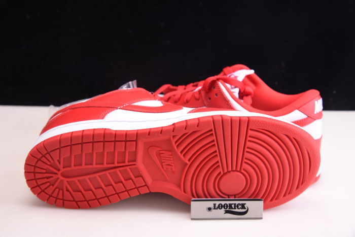 KICKWHO NIKE DUNK LOW UNIVERSITY RED WHITE CU1727-100