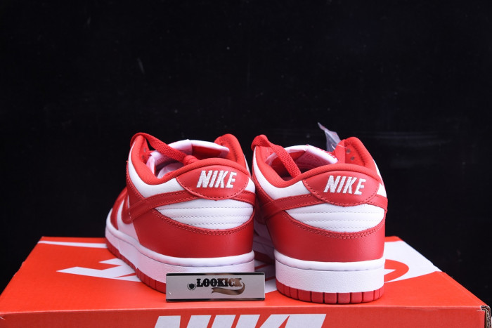 KICKWHO NIKE DUNK LOW UNIVERSITY RED WHITE CU1727-100