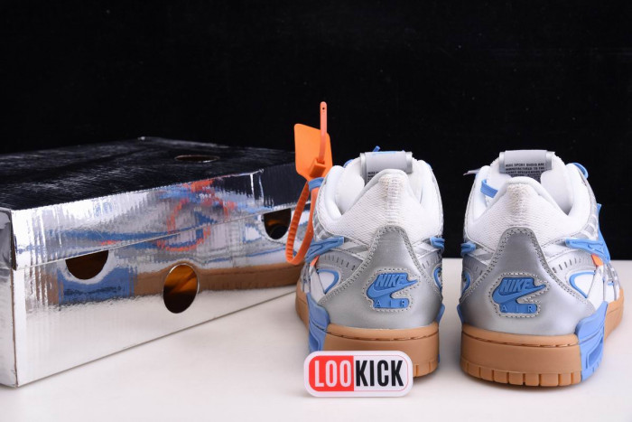 TB OFF WHITE NIKE AIR RUBBER DUNK UNIVERSITY BLUE" CU6015-100