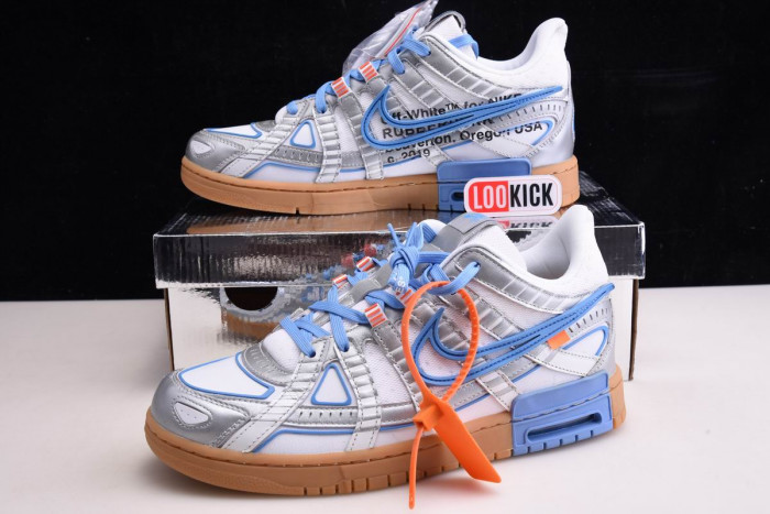 TB OFF WHITE NIKE AIR RUBBER DUNK UNIVERSITY BLUE" CU6015-100