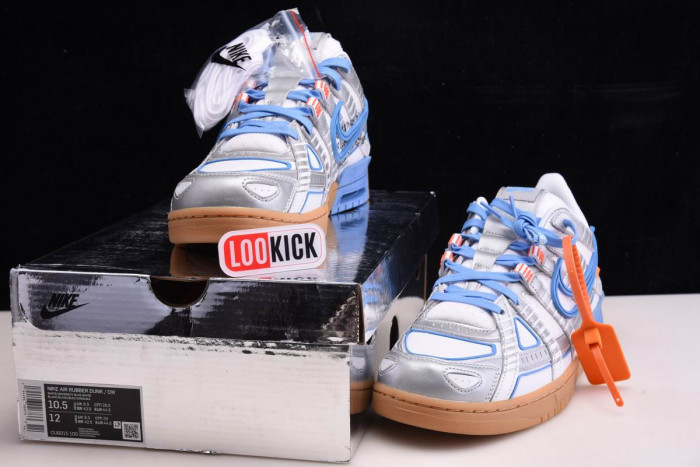 TB OFF WHITE NIKE AIR RUBBER DUNK UNIVERSITY BLUE" CU6015-100