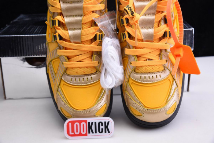 TB OFF WHITE NIKE AIR RUBBER DUNK "UNIVERSITY GOLD" CU6015-700