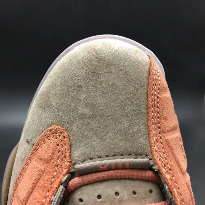 Cheap CLOT x Air Jordan 13 Low Sepia Stone Canteen-Terra Blush AT3102-200