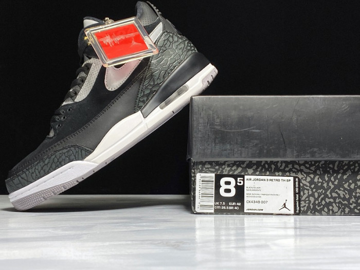 TB Air Jordan 3 Tinker Black Cement Grey CK4348-007