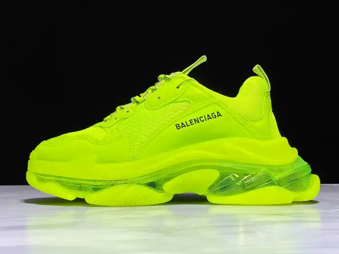 BK BLCG Triple S Clearsole Fluo Yellow 541624 W2FF1 7320