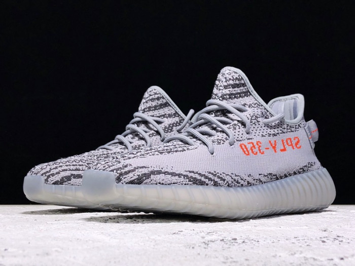 TB Adidas Yeezy Boost 350 V2 Beluga 2.0 Grey Bold Orange AH2203