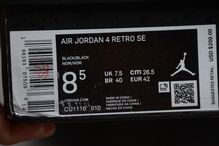 KICKWHO Air Jordan 4 Black Cat (2020) CU1110-010