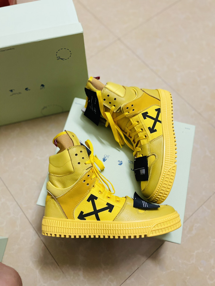 TB OFF-WHITE HIGH TOP SNEAKER