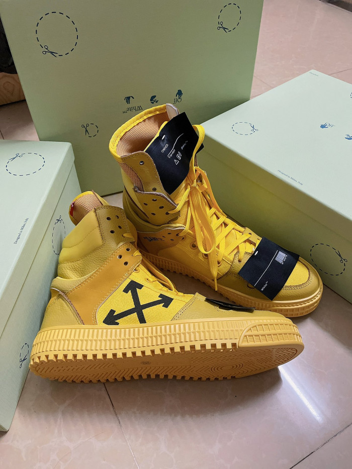 TB OFF-WHITE HIGH TOP SNEAKER