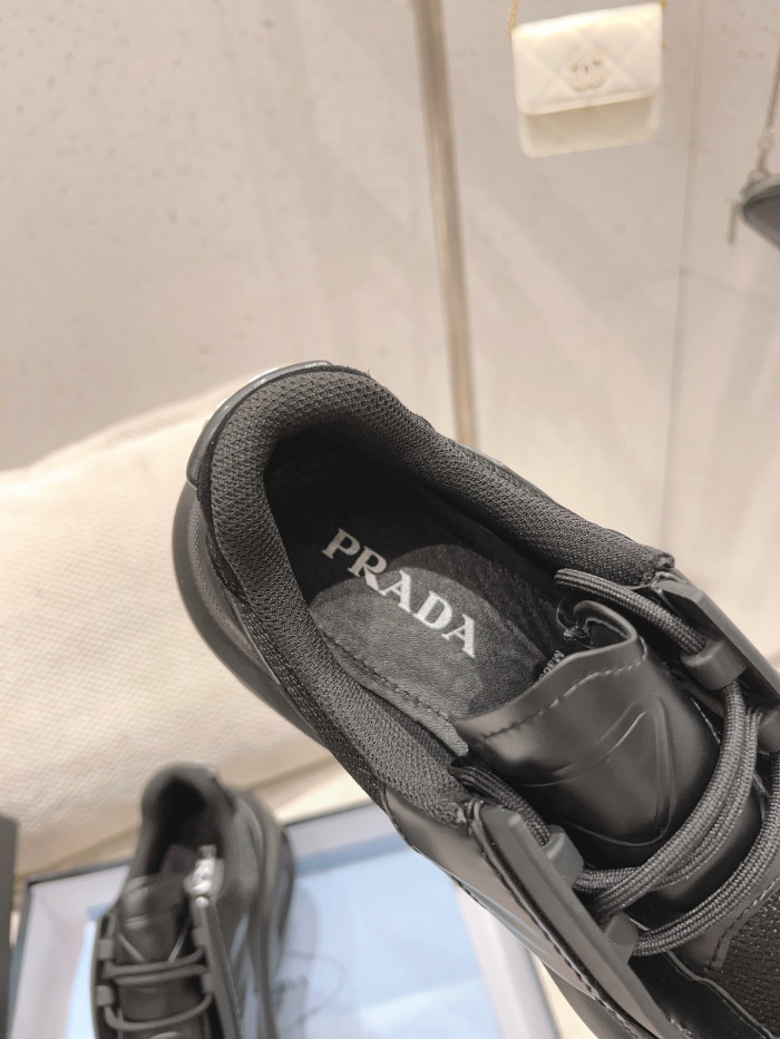 TB Prada Brushed Leather Sneaker