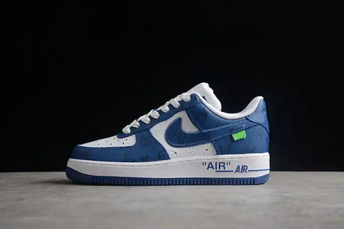 Bmlin Louis Vuitton Nike Air Force 1 Low By Virgil Abloh White Royal