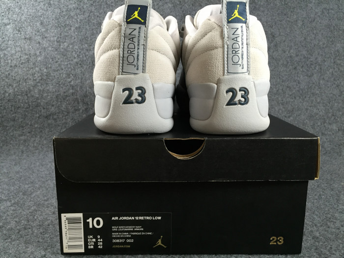 TB Air Jordan 12 Low Grey Suede 308317-002