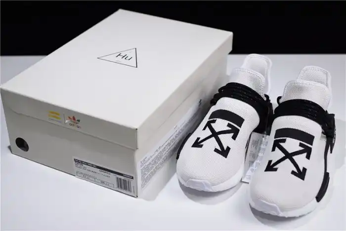 Cheap LY OFF-WHITE x Pharrell x adidas NMD Hu Race Trail BB7725