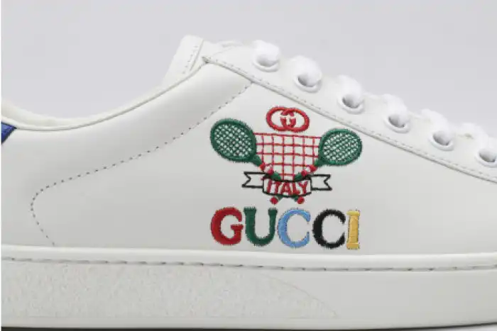 Reps LY GUCC ACE EMBROIDERED LOW-TOP SNEAKER 603696 AY070 9096