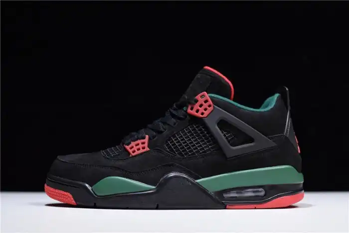 BK Air Jordan 4 NRG GUCC Black Gorge Green-Varsity Red AQ3816-063