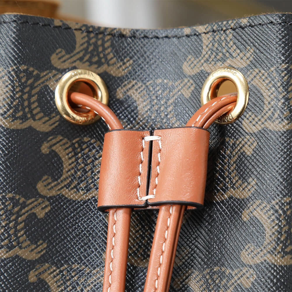 BACKPACK CELINE BONNIE IN Triomphe Canvas and calfskin Sleek 2557