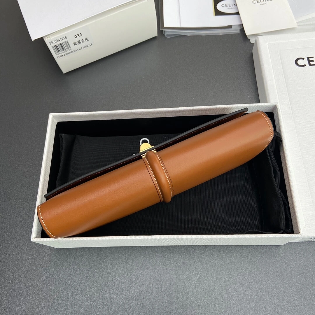 CELINE 16 Large Wallet in Shiny Calf Leather ZipUp 2587