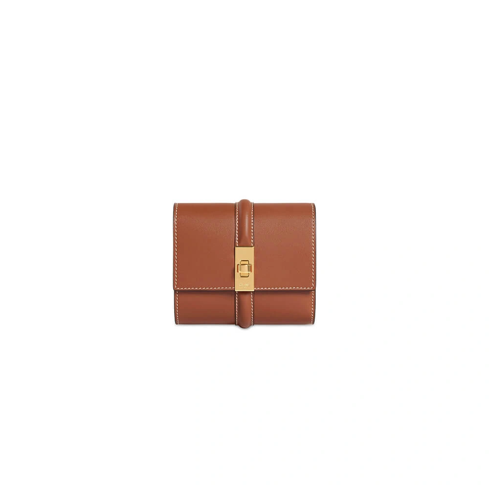 EasyMatch CELINE 16 Small Wallet in Shiny Calf Leather 2585