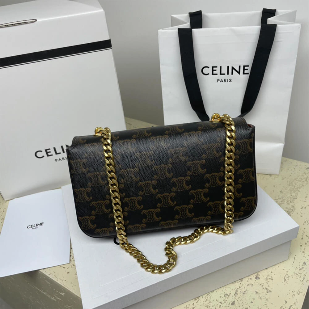 CELINE CHAIN SHOULDER BAG CLAUDE (HIGH-END GRADE） Soft 2464