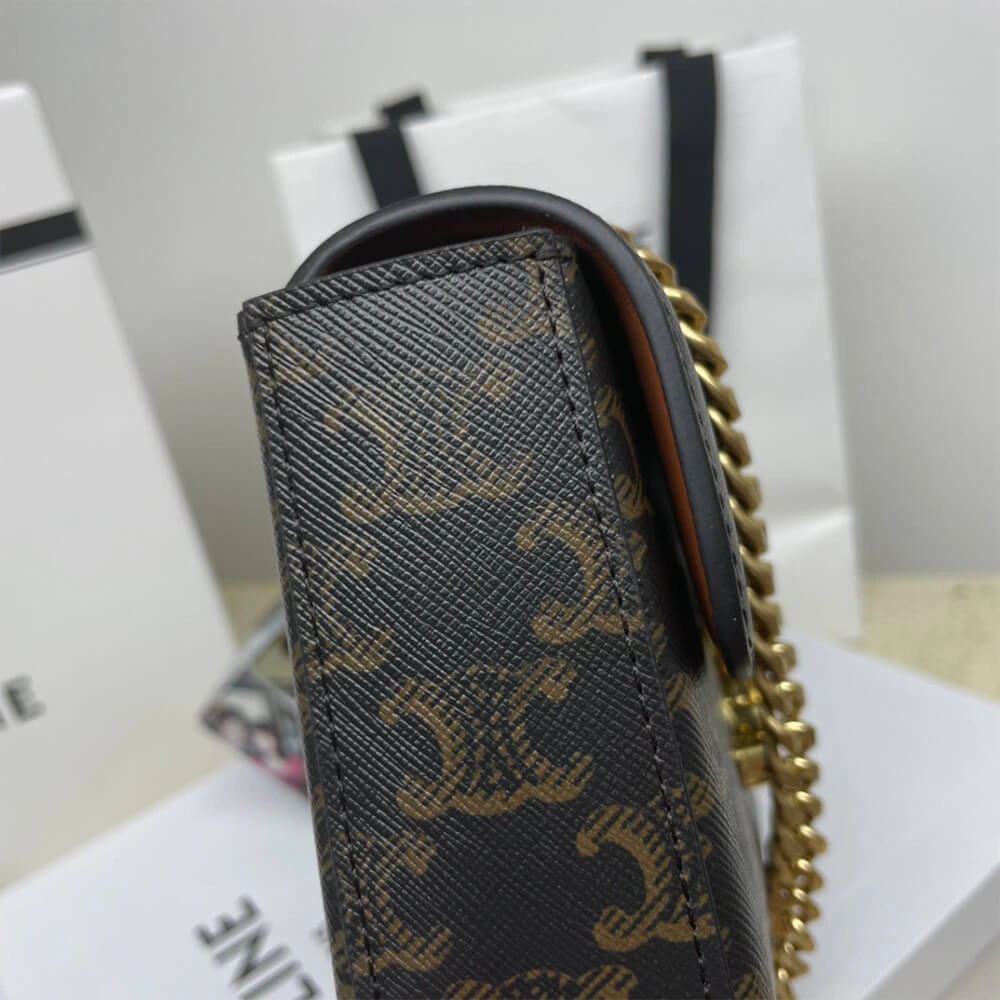 CELINE CHAIN SHOULDER BAG CLAUDE (HIGH-END GRADE） Soft 2464