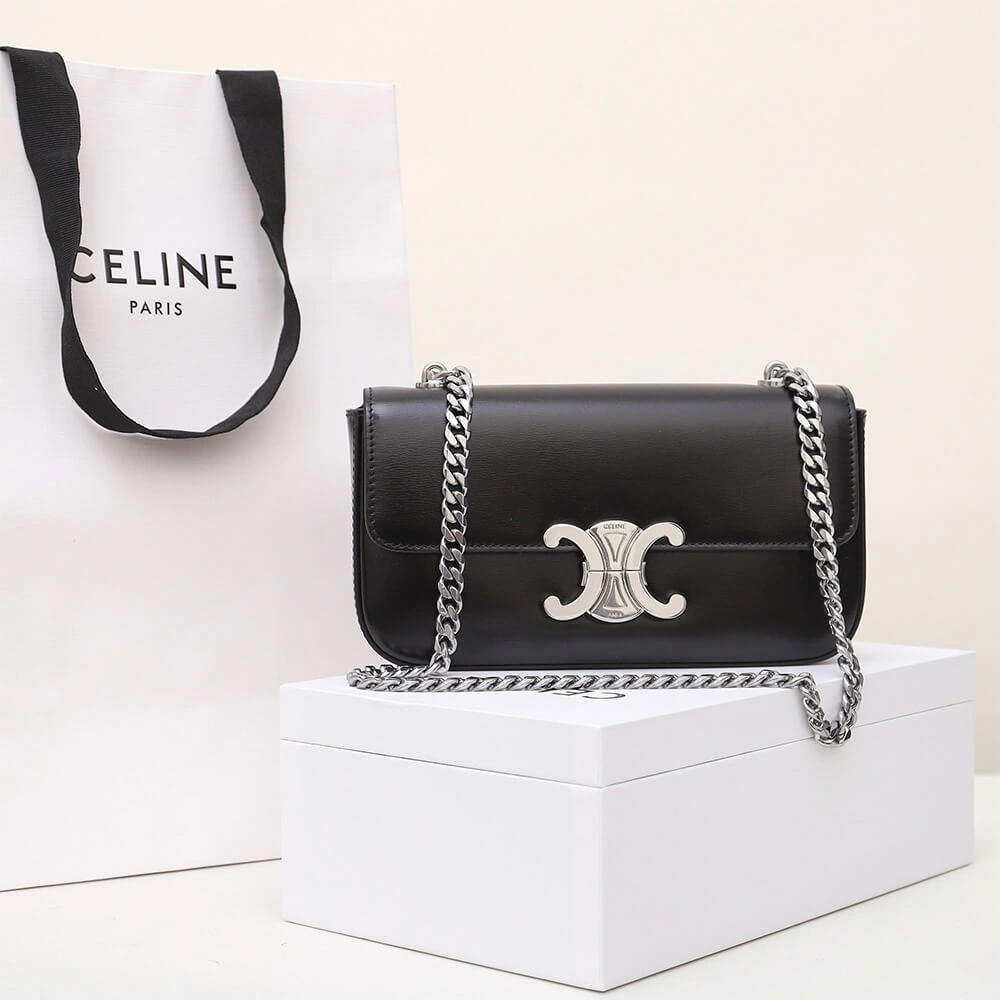 WaterResistant CELINE CHAIN SHOULDER BAG CLAUDE 2578