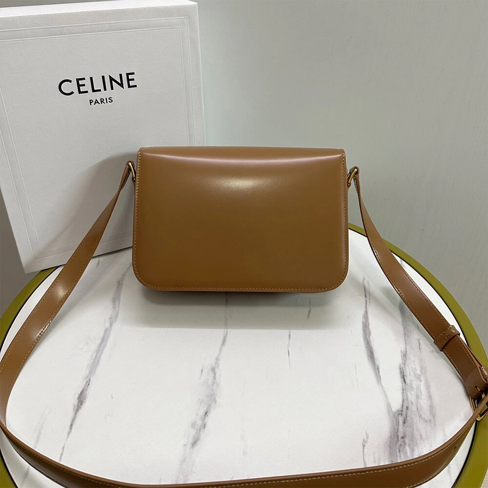 EyeCatching CELINE CLASSIQUE TRIOMPHE BAG in shiny calfskin(HIGH-END GRADE) 2504