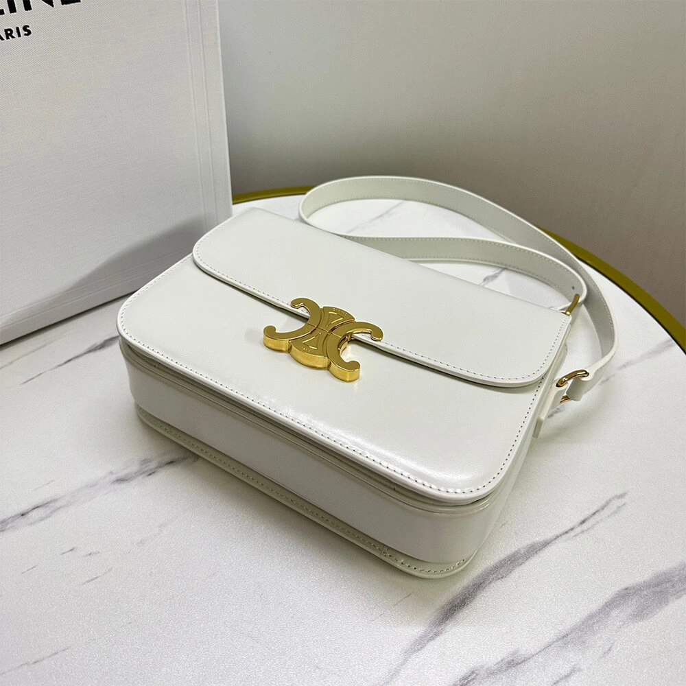 CELINE CLASSIQUE TRIOMPHE BAG in shiny calfskin(HIGH-END GRADE) Sustainable 2462