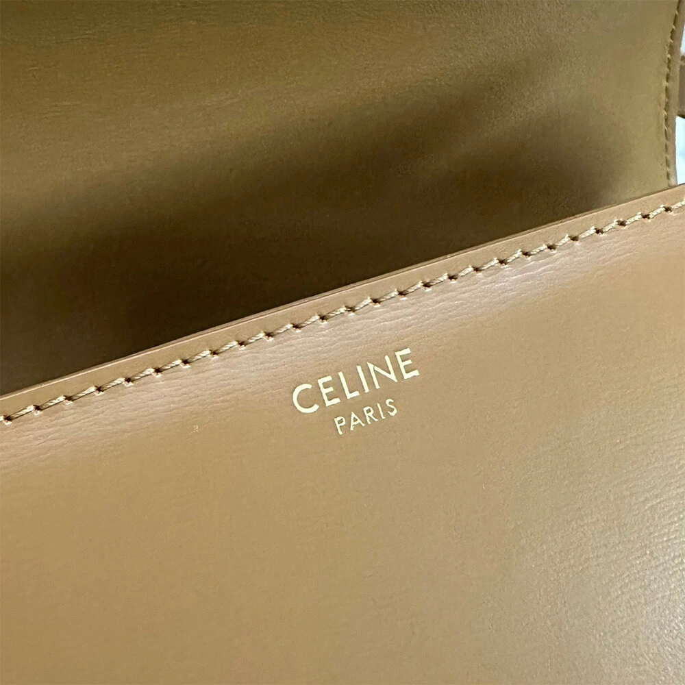 EyeCatching CELINE CLASSIQUE TRIOMPHE BAG in shiny calfskin(HIGH-END GRADE) 2504