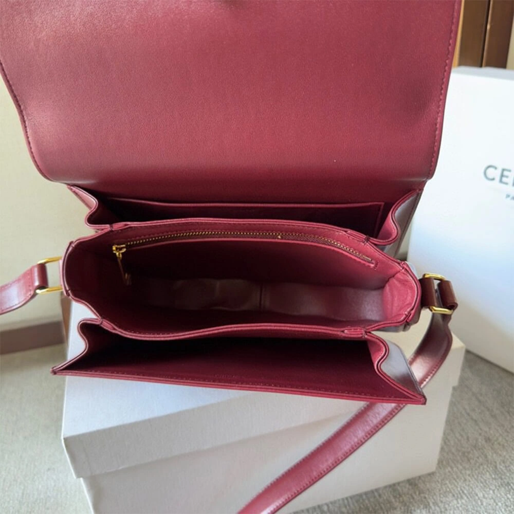 Colorful CELINE CLASSIQUE TRIOMPHE BAG in shiny calfskin(HIGH-END GRADE) 2493