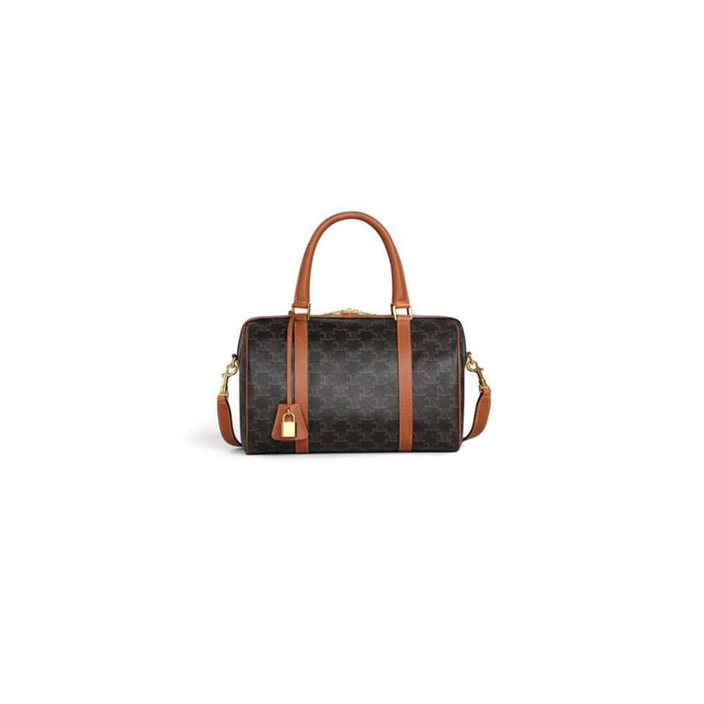 CELINE Large Boston IN Triomphe Canvas and calfskin Classic 2548