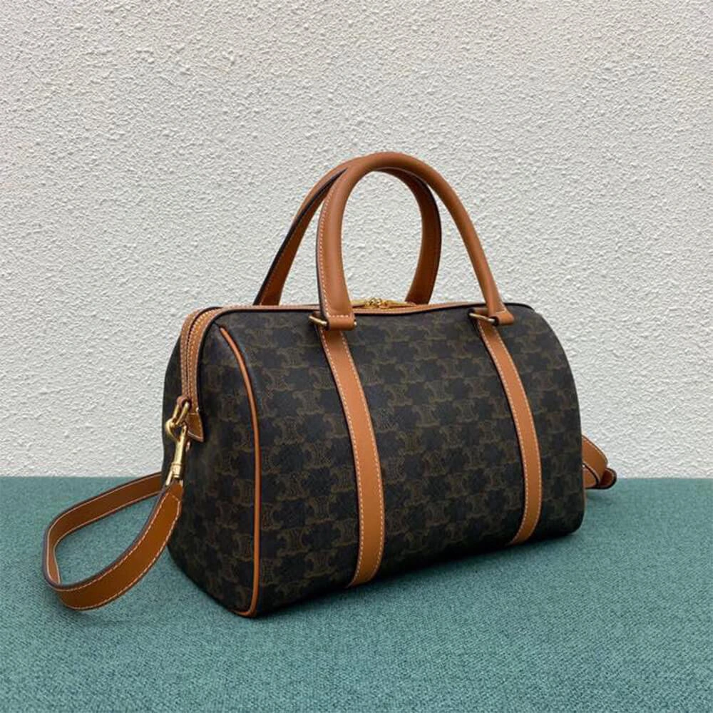 CELINE Large Boston IN Triomphe Canvas and calfskin Classic 2548