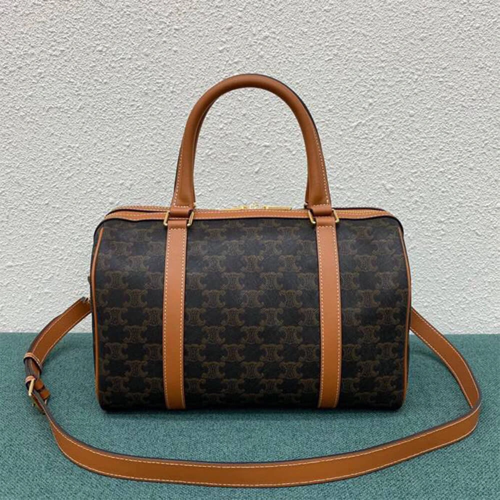 CELINE Large Boston IN Triomphe Canvas and calfskin Classic 2548