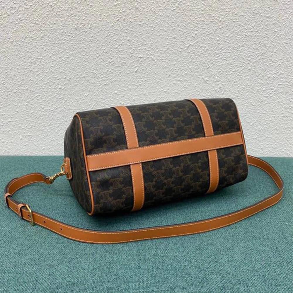 CELINE Large Boston IN Triomphe Canvas and calfskin Classic 2548